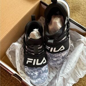 Fila Fantastiq 2 Kids' Sneakers - Black and White Camo